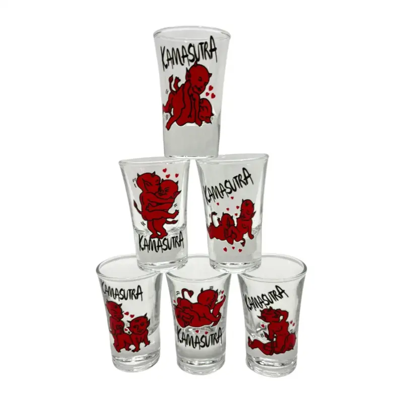 Kamasutra, set 6 pahare pentru tarie, model 12
